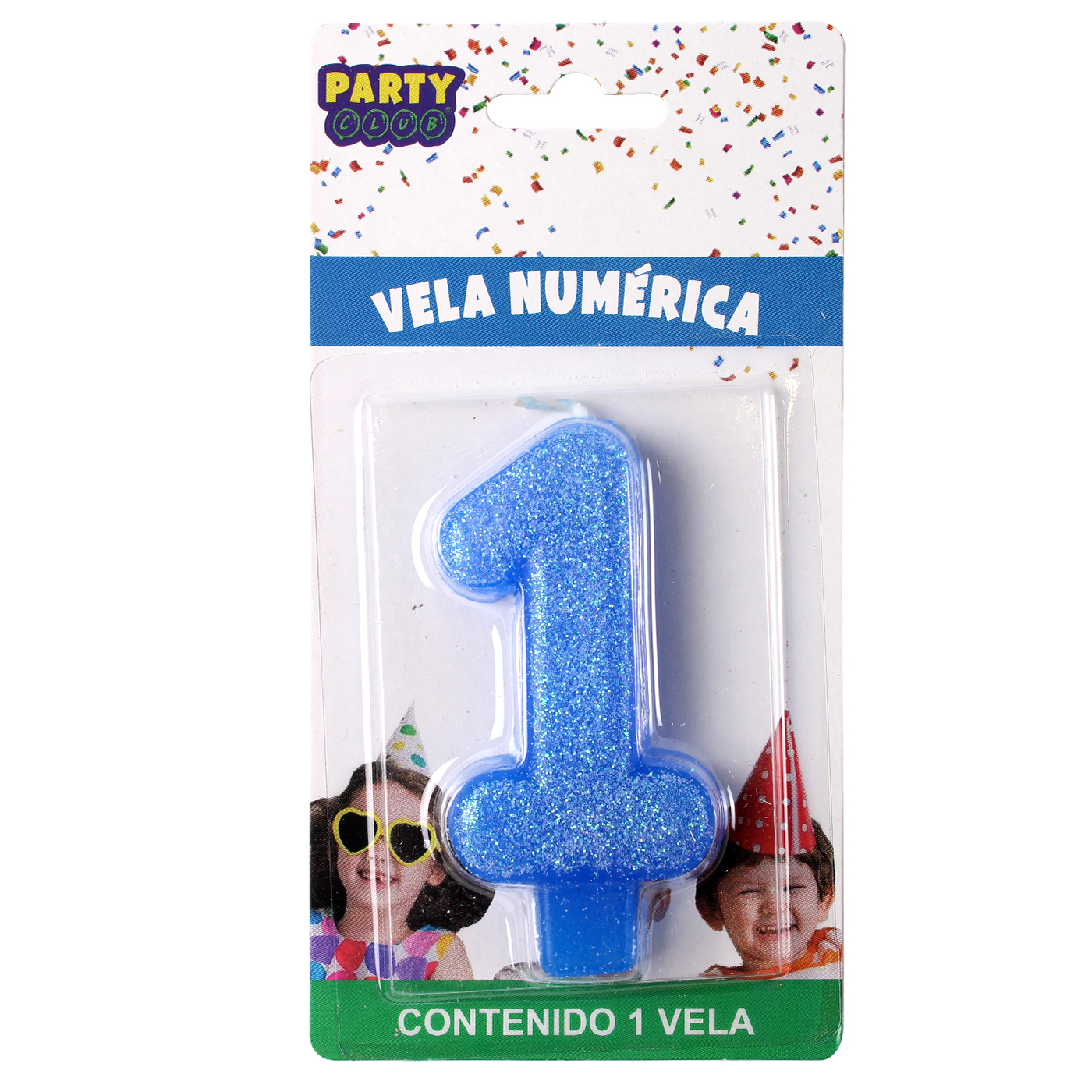 VELA N° 1 AZUL "PARTY CLUB" image number 0